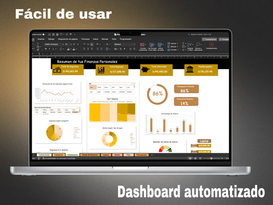 Plantilla de Excel de finanzas personales- Brown