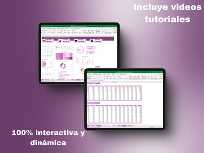 Plantilla de Excel de Finanzas Personales- Pink